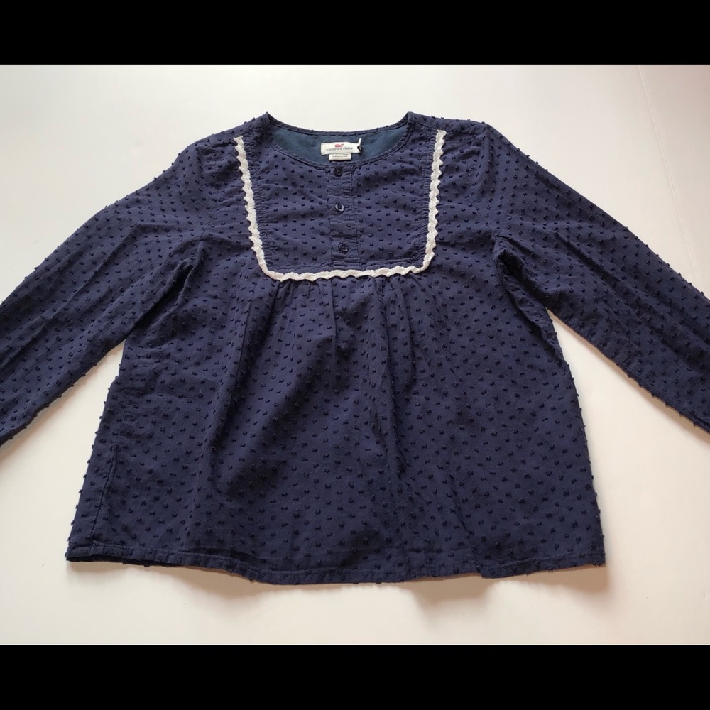 Vineyard Vines Blue Blouse Size Small